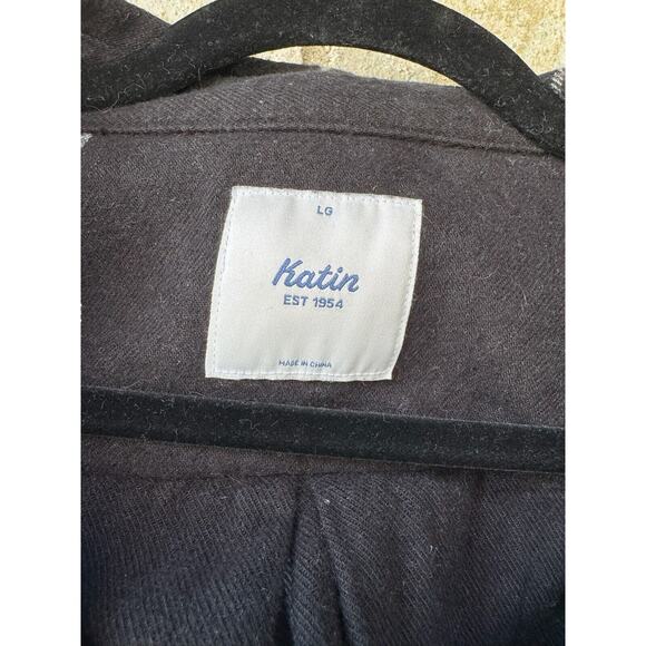 Katin Mens Button Down Flannel Shirt Size Large - Picture 3 of 7